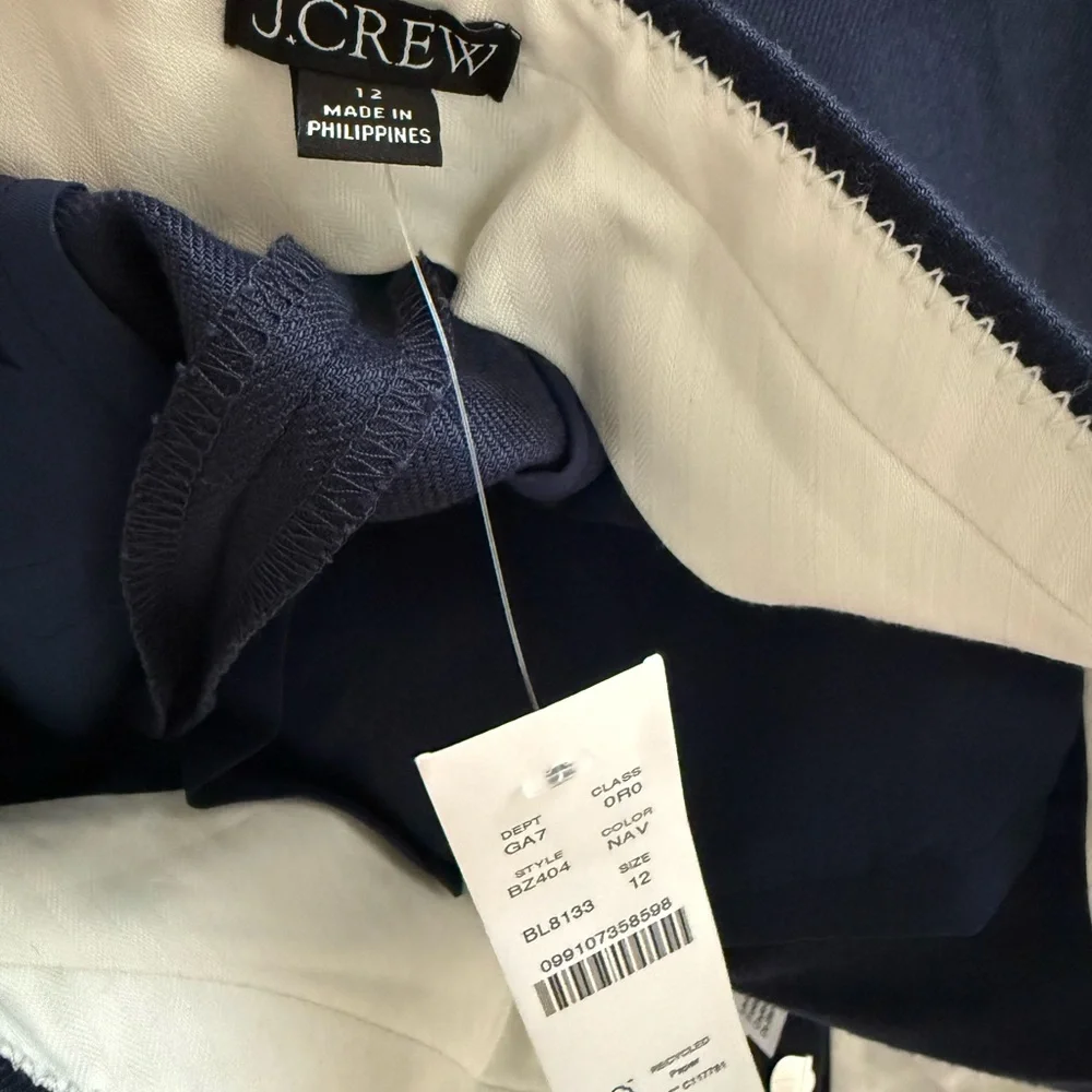 J. Crew Navy Linen Blend Carolina Pants - Picture 5 of 5